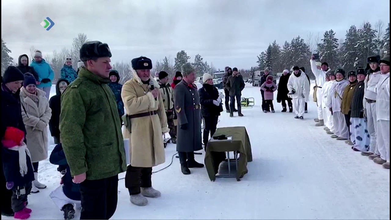 Кадетская школа села Коровий Ручей воссоздала часть битвы -  Калининскую наступательную операцию