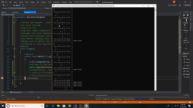 Quicksort Hoare and Lomuto implemented in C# with Sedgewicks Pivot смотреть онлайн