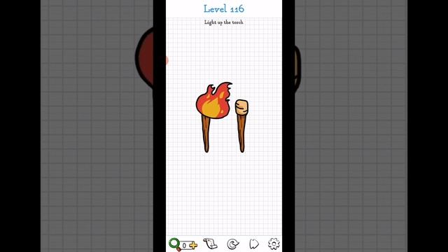 Brain Games Crazy Puzzles Level 116 | Light up the torch Solution WalkThrough