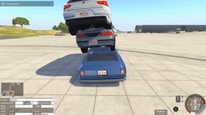 BeamNG Drive | Обычный случай на парковке! Камень упал на машину со скоростью 450км/ч! Рп Ситуация!