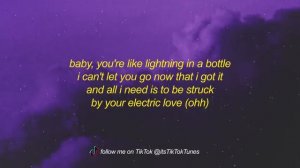 BØRNS - Electric Love (Lyrics)   baby you're like lightning in a bottle