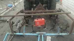 Т 25 Установка самодельных борон на культиватор