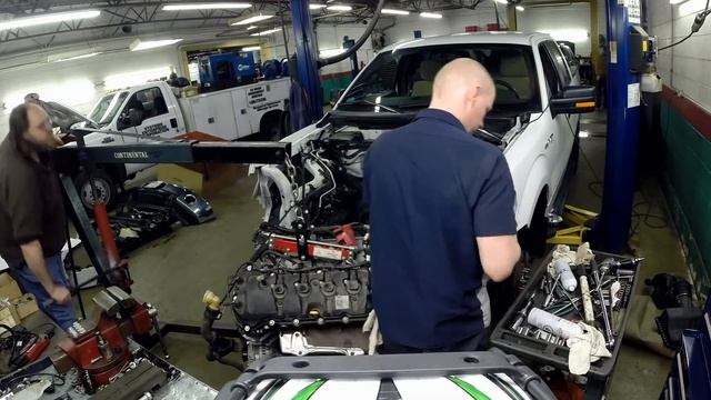 2012 F150 5.0L Short Block Replacement Time Lapse смотреть онлайн