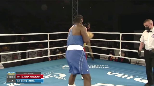 Лазизбек Муллоджонов (Узбекистан) vs Тифак Нелви (Германия) финал кубка Странджа 2022 смотреть онлайн