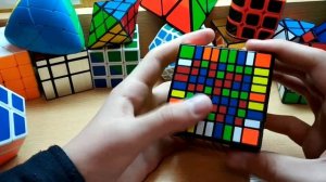 Сборка кубика Рубика 9х9. Часть 2 - сборка двух центров на средних гранях