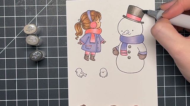 Spotlight Winter Scene | Hello Bluebird | Masking Technique смотреть онлайн