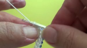 Петля подъема в русском способе.  Урок 16. Вязание бисером для начинающих.