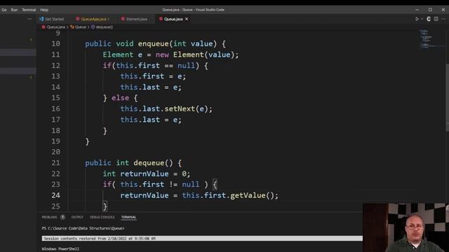 Data Structures - Building a Queue with a Linked List смотреть онлайн