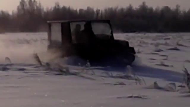 Снегоболотоход "Медведь" зима покатушки на охоте смотреть онлайн