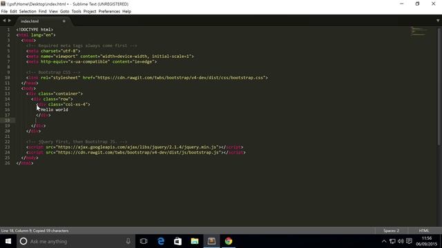 Bootstrap 4 Tutorial 2 - Grid System смотреть онлайн