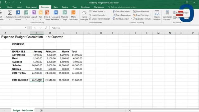 Using Excel Range Names(Defined Names) in Formulas - Part II смотреть онлайн