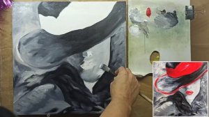 ?"Дама в Красной Шляпе"/живопись для начинающих/картина маслом/ Марина Бердник