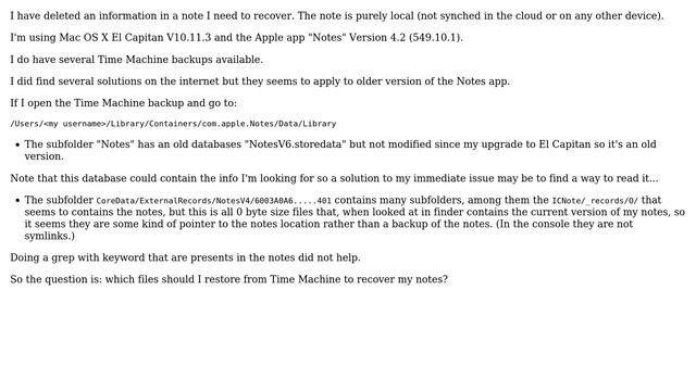 Apple: Recover Notes from TimeMachine смотреть онлайн