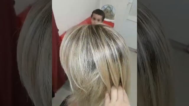 Мелирование.Коррекция отросших корней. смотреть онлайн