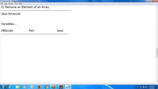 Selenium 20: Java Methods and Java ArrayList