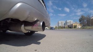 Звук задней банки STI Genome.