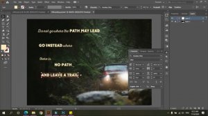 How to Design a Quote Poster in Adobe Photoshop| #Photoshop 2020 |Easy Tips and Tricks | Cars Poste