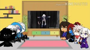 Реакция персонажей "Undertale" на битву:Киллер Санс против Хоррор Санса