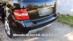 Mercedes ML500 5.5L w164 stock exhaust sound