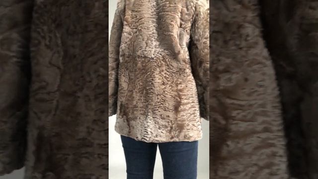 Шуба Каракульча 21500 купить в комиссионном интернет-магазине Furprice.ru дл.70 см р.44-46 /11487/