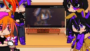 Soft aftons React to Aftons || Fnaf || Gacha Club