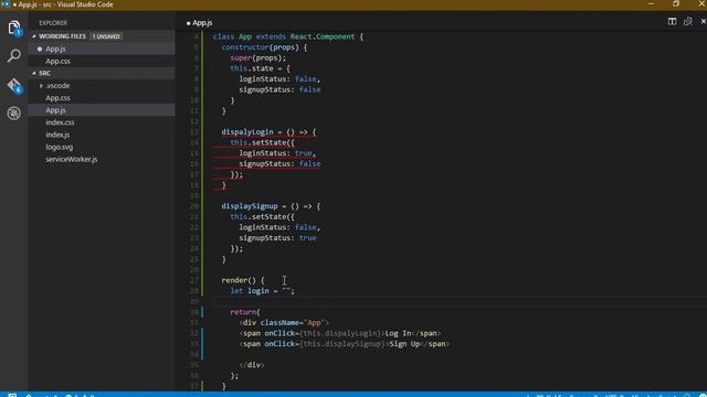Conditional Rendering | ReactJS | Showing Log In & Sign Up screens Conditionally смотреть онлайн