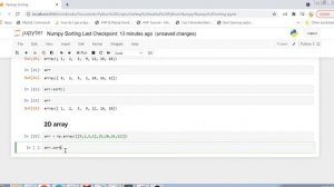 Numpy sorting