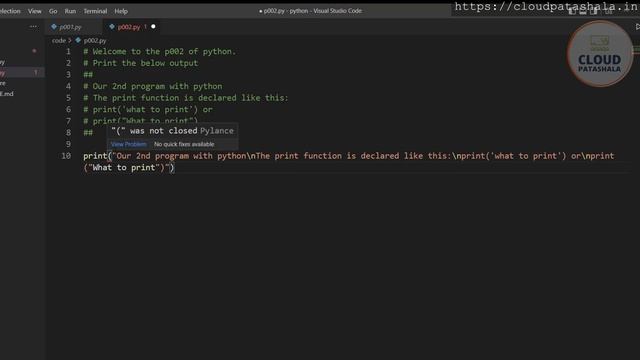 Python Printing in new line | #coding #devops #python | #cp_py 03