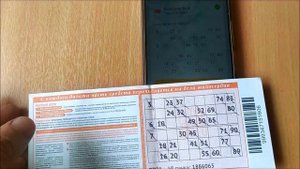Лотерея Русское лото. Совпадение номеров.