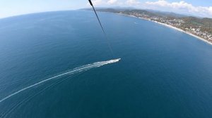 Полет на парашюте над морем Сочи Лоо