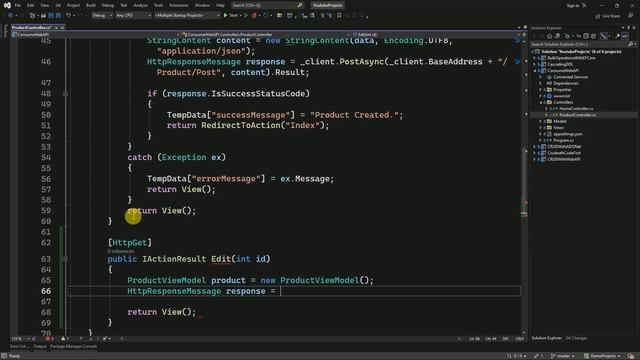 Full CRUD Operations | How To Consume WEB API in ASP.NET Core MVC | Consuming Web API