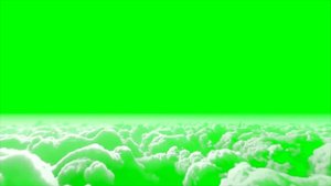 Футаж Молния, Облака, Дым Анимация на зелёном фоне