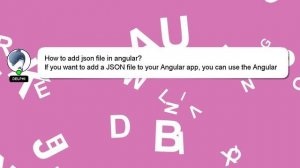 How to add json file in angular?