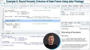 Round Numeric Columns of Data Frame with Character & Factor Variables (R Example) | mutate_if dplyr