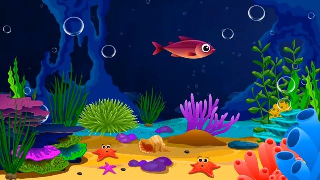 Lullabу and Calming Undersea Animation ? Soothing fishes ? Baby sleep music ? смотреть онлайн