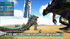 LEGENDARY GODZILLA VS GAMMA KING TITAN COLOSSUS (VANILLA) (ARK SURVIVAL EVOLVED BATTLE)