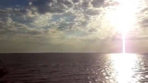 Ейский лиман из окна поезда 561 Москва- Ейск