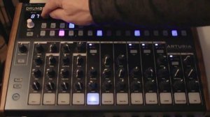 Writing a new track with the Arturia Drumbrute.