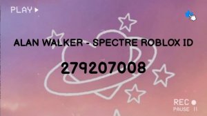 ALAN WALKER - SPECTRE ROBLOX ID (279207008)