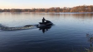 Испытание гидроцикла POLARIS после ремонта мотора. POLARIS jet ski test after engine repair.mp4