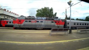 ВЛАДИМИР - КОВРОВ. Из окна "Ласточки"/ From the window of the train VLADIMIR - KOVROV (RUSSIA)