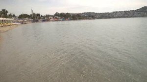 Южная часть пляжа Битез, Бодрум Турция The southern part of Bitez beach, Bodrum Turke