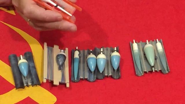 Советская оснастка для поплавочной удочки .Вспоминаем какие оснастки в сборе для удочек, были в ССС