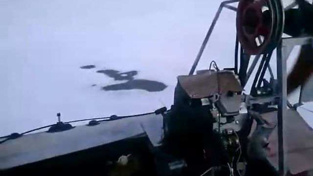 Аэролодка, первый пробный выезд. смотреть онлайн