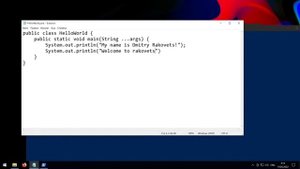 Java для начинающих. Урок 1.2: Как написать первую программу на Java?