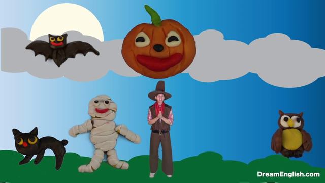 Trick-or-Treating _ Halloween Character Song _ Children, Preschool, Learn English