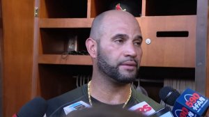 Albert Pujols talks after pinch-hit grand slam against Rockies