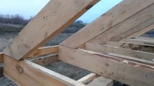 08.01.2017 установил затяжки на стропильной системе