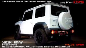 Suzuki K15B JB74 Jimny with Stone Exhaust Front Pipe + Cat-back System Sound