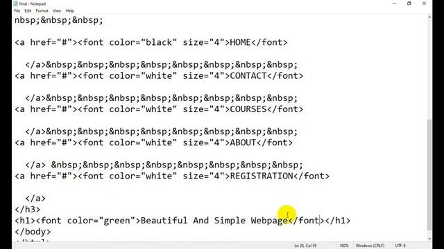 Create a Beautiful Website Just Using Html || No CSS used | HTML5 Final project part 1